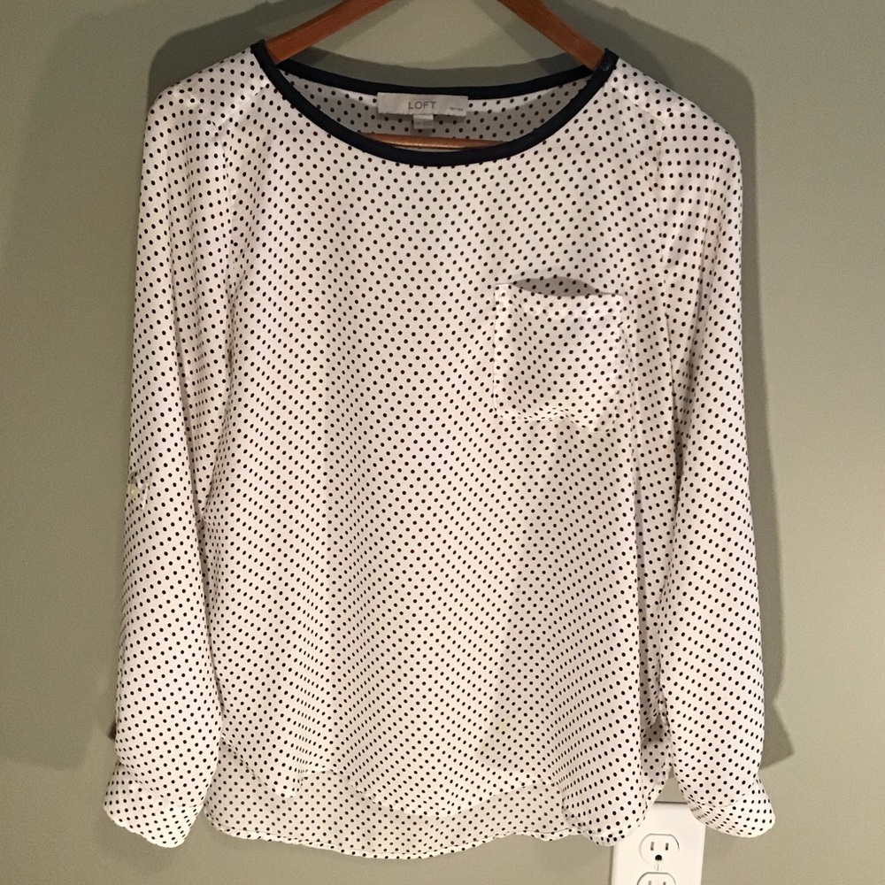 LOFT dot blouse